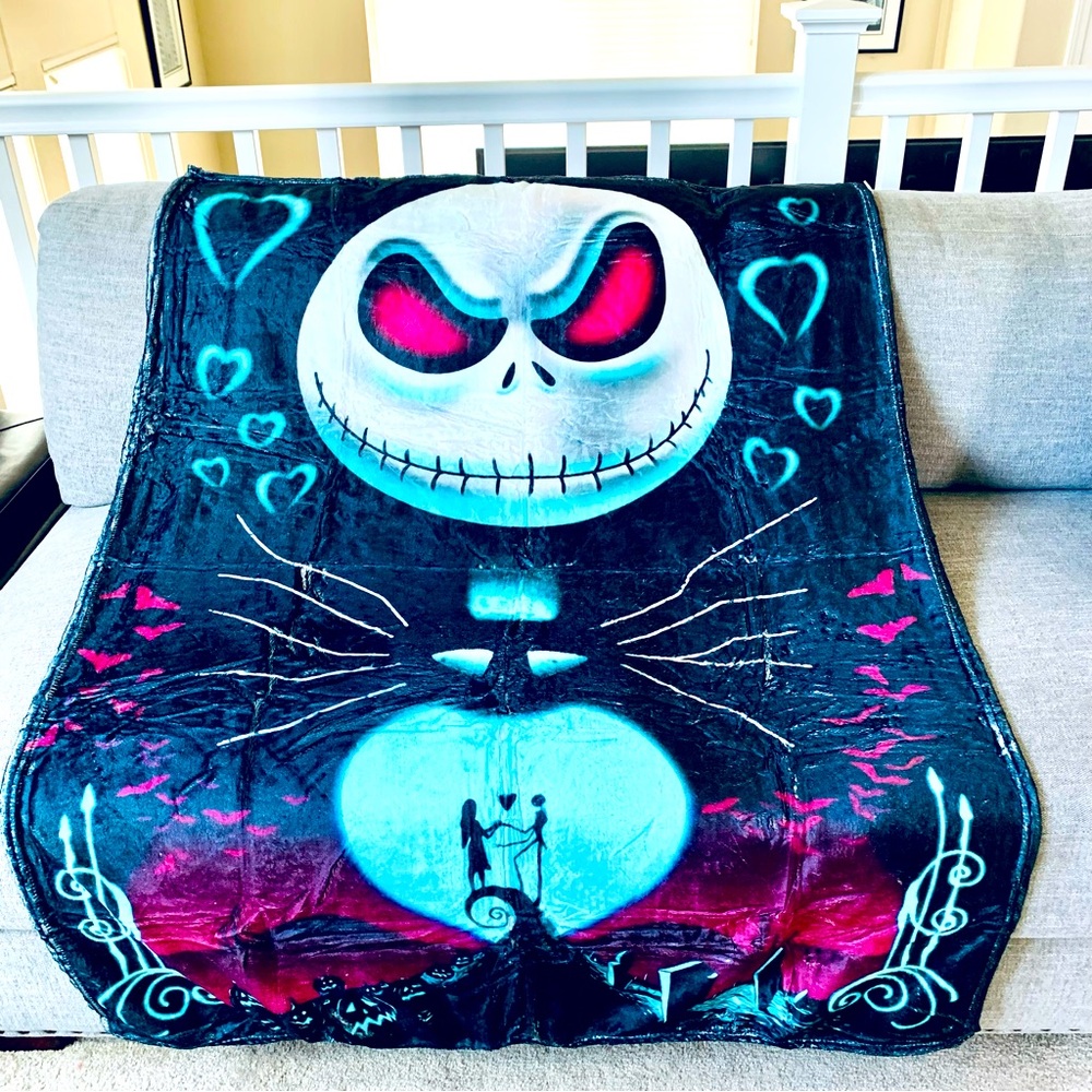 Nightmare Before Christmas Jack Skellington Blanket Throw New in Package